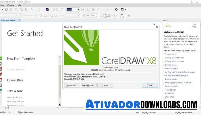 CorelDRAW Graphic Suite X8 Crackeado Download Grátis Português PT- BR 2024