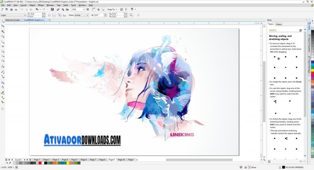 Corel Draw x7 Crackeado Download Grátis Português 32/64 Bits PT-BR 2024