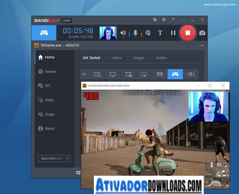 Bandicam Crackeado Ativador Download Grátis Português PT-BR 2024