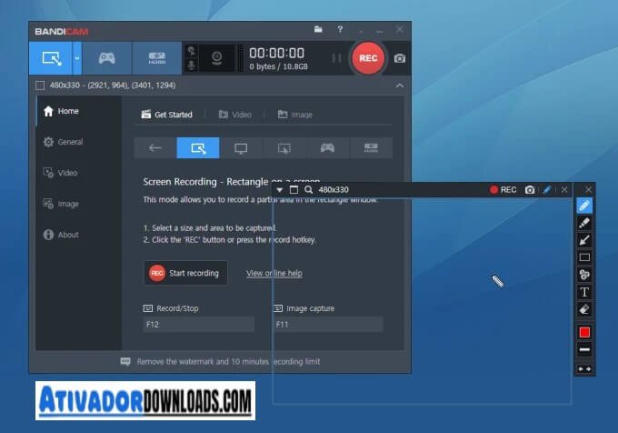 Bandicam Crackeado Ativador Download Grátis Português PT-BR 2024