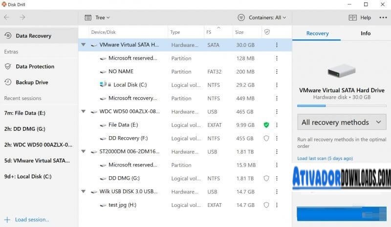 processing image of Disk Drill Pro Crack 