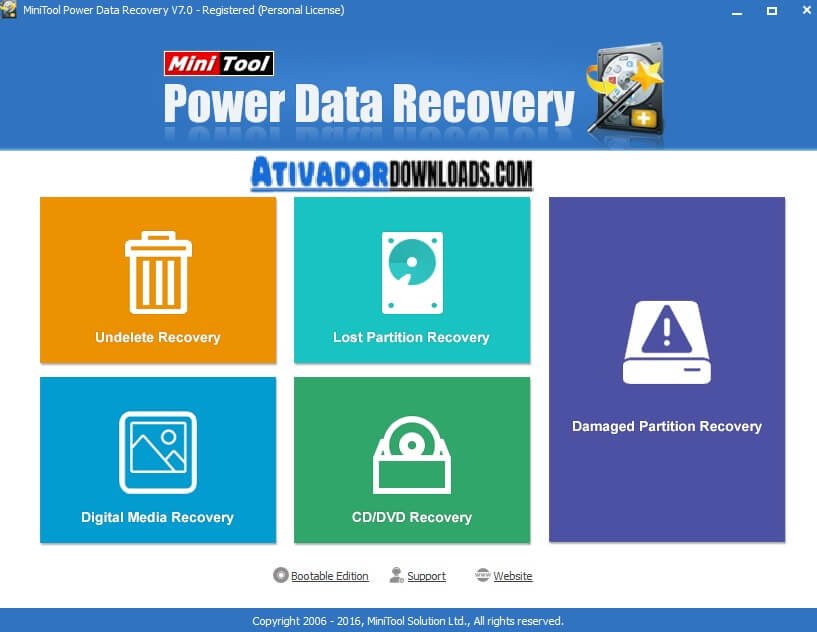 Processing image of Mini Tools Data Recovery Key