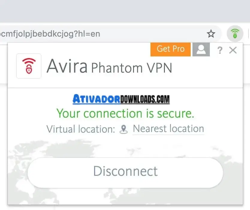 Avira Phantom Vpn Crack Free Download interface image 